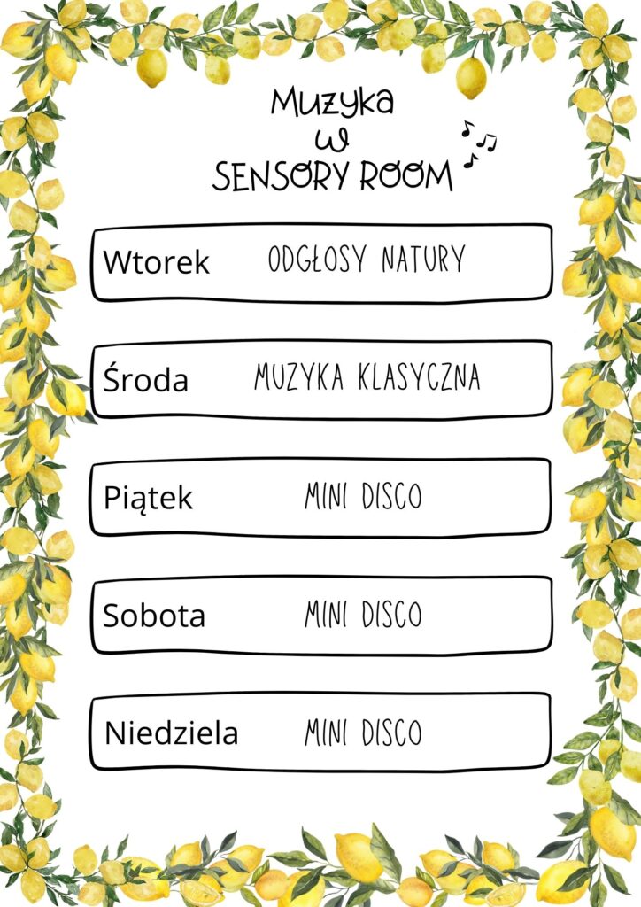 Muzyka w Sensory Room